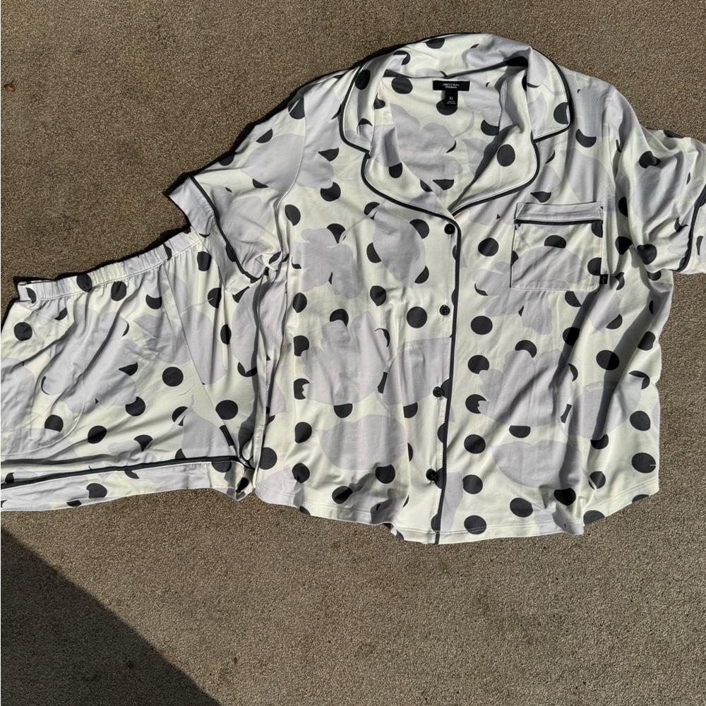 Simply Vera Vera Wang, Polka Dot, 2-Piece.  Pajama Set, Size XL